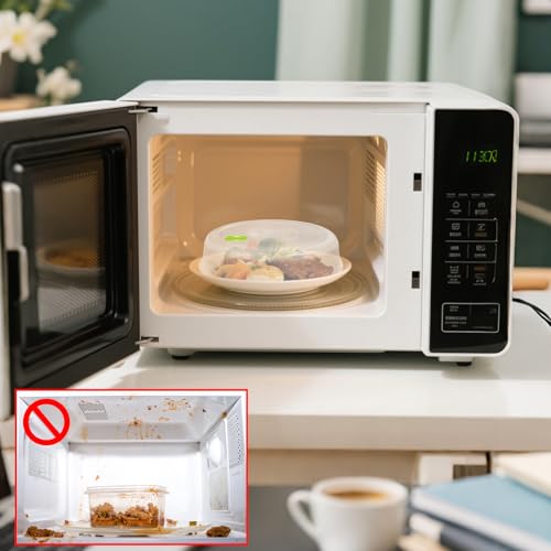 6-Pack Microwave Splatter Covers with Steam Vents – 10" to 4.5"
