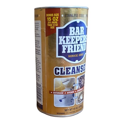 Bar Keepers Friend Cleanser & Polish - 15 oz All-Purpose Cleaning Powder