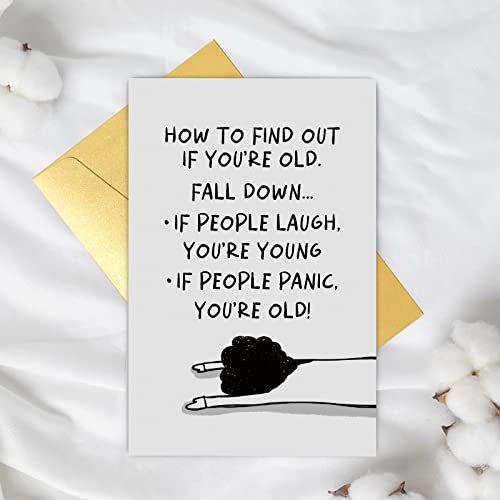 Funny Old Birthday Card for Women, Humorous 50th & 60th Card