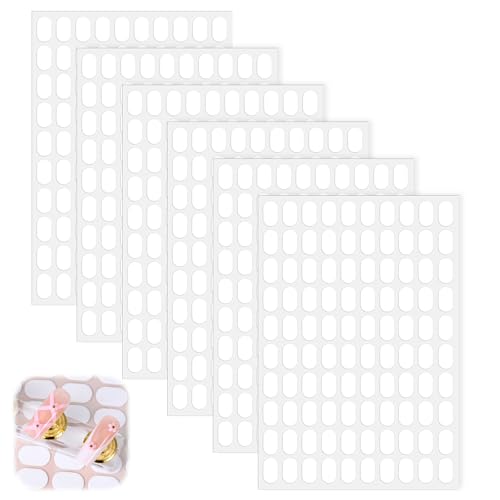 Sorcristy 600PCS Double Sided Adhesive Tapes for Nail Art Display and Practice