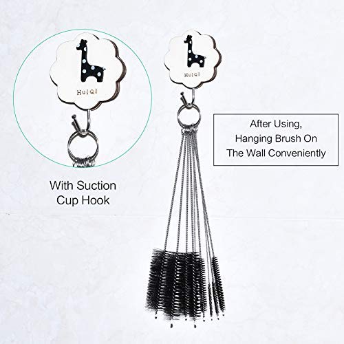 Homewinner 10-Piece Nylon Straw Cleaning Brush Set - 8 Inch