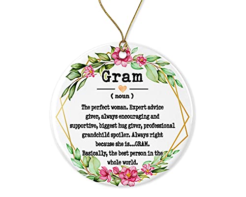 Ceramic Christmas Ornament - Keepsake Gift for Mom & Family