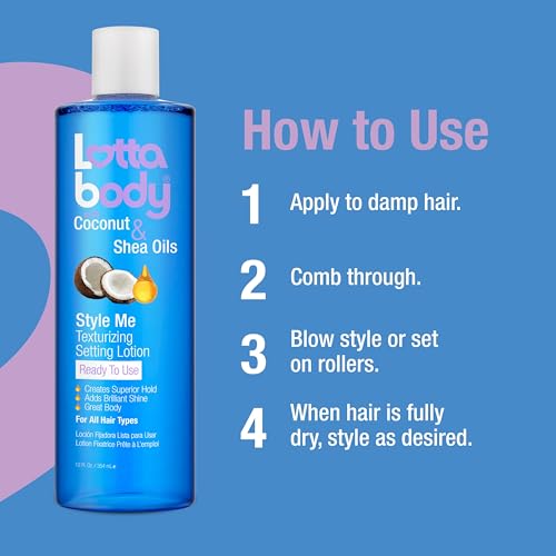 Lottabody Texturizing Setting Lotion with Coconut and Shea Oils