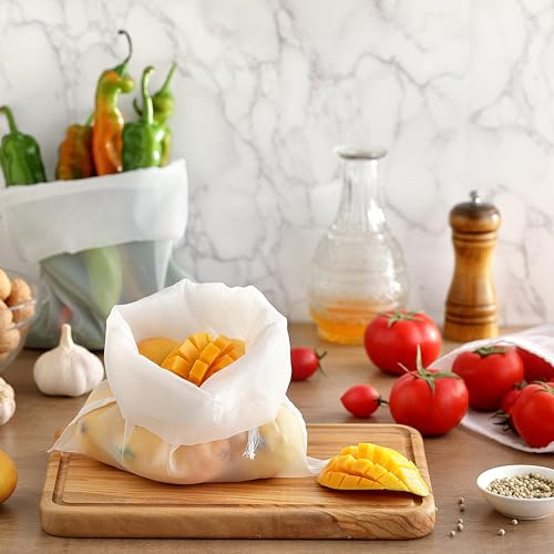 COKUMA 3-Pack Reusable Nut Milk Bags - 9.5" x 14" Fine Mesh Strainers