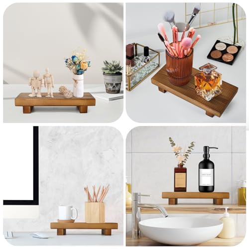 Solid Wood Display Riser for Kitchen and Bathroom Decor