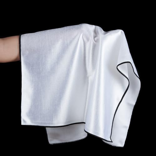POLYTE Lint Free Microfiber Cloth for Wine Glasses, 18x28 in, 2 Pack