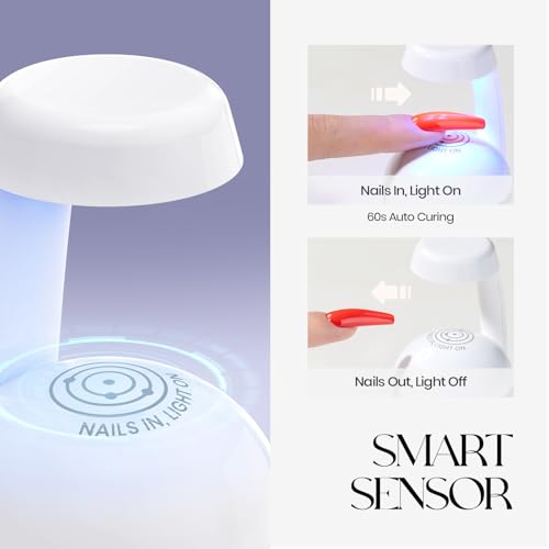 Five Angeles Mini UV Light for Gel Nails – Portable Flash Curing LED Lamp