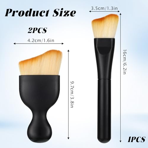3-Piece Car Detailing Brush Set - Soft Microfiber Dust Brushes