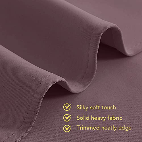 NICETOWN Thermal Blackout Curtains - Dry Rose, 70" x 108", 2-Panel Set