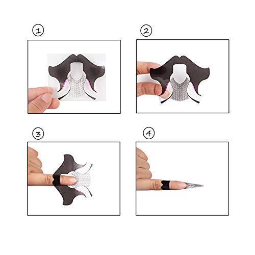 Nail Form Stickers 100 Pcs Roll for Acrylic and UV Gel Nail Extension