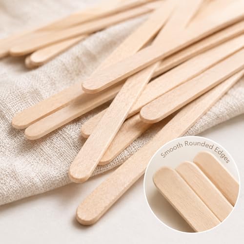 5.5 Inch Premium Birch Wood Coffee Stir Sticks - 200 Count