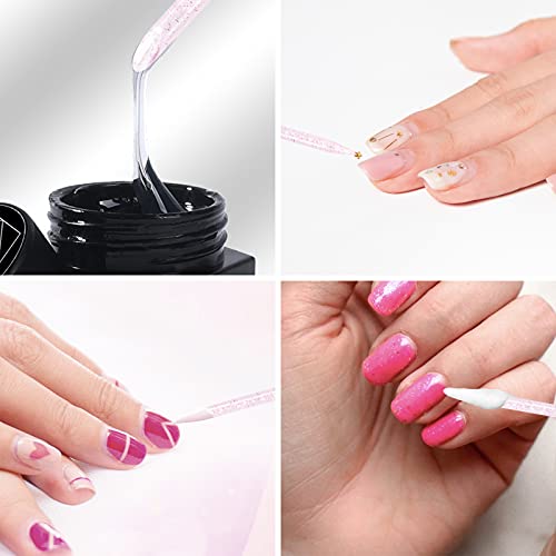 Vaincre Disposable Nail Cuticle Pushers 100PCS Bulk Pink Double Sided
