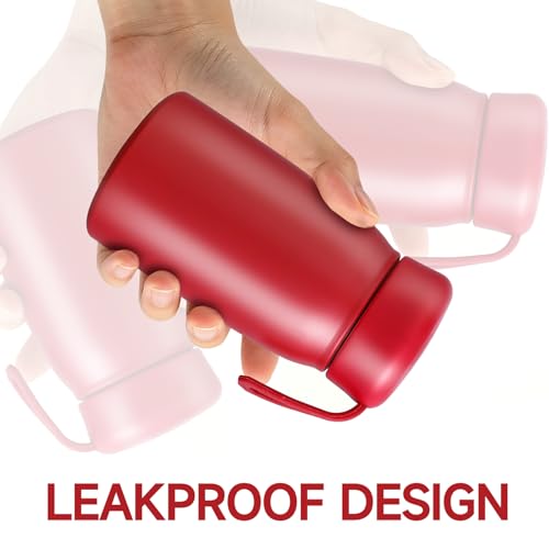 LATIVEN 11oz Mini Insulated Water Bottle - Soft Pink Pocket Travel Mug