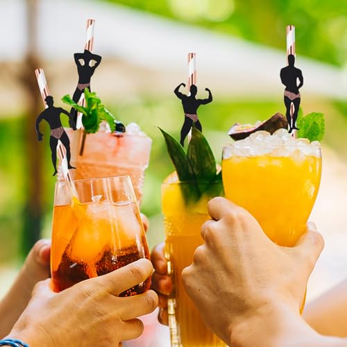 24 Disposable Bachelorette Party Straws - Funny Dancer Designs