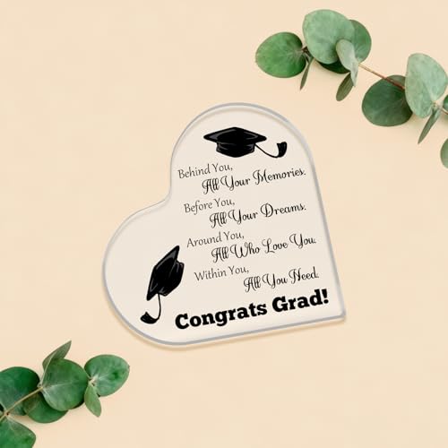 Funny Graduation Acrylic Desk Sign | Unique Grad Gift for Him & Her