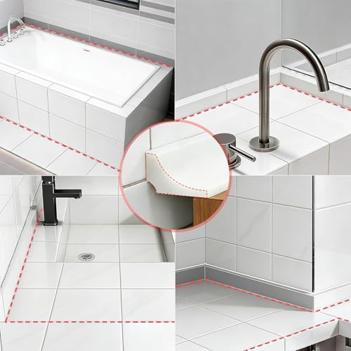 Water Barrier for Sink - Collapsible Silicone Shower Threshold