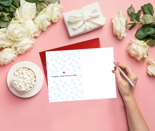 Funny Valentine's Day Card for Dog Lovers - Cute Gift with Envelope