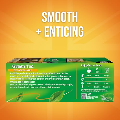 Twinings Decaffeinated Green Tea Bags, 100 Count (Pack of 1)
