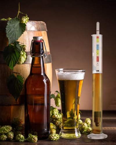 CIMALAB Triple Scale Specific Gravity Hydrometer for Home Brewing & Wine