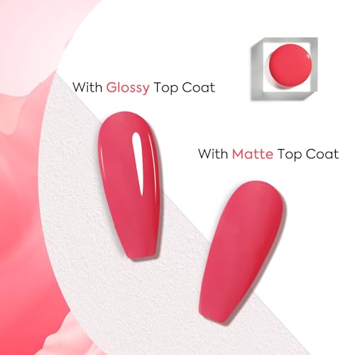 Venalisa Coral Red Gel Nail Polish 12ml Soak Off UV LED Manicure
