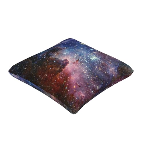 CONITALE Galaxy Space Throw Pillow Covers 18x18 Inch Set of 2 Deep Blue