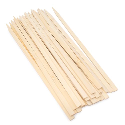 Norpro 11.5-Inch Bamboo Grilling Skewers – 25 Flat & Wide Eco-Friendly