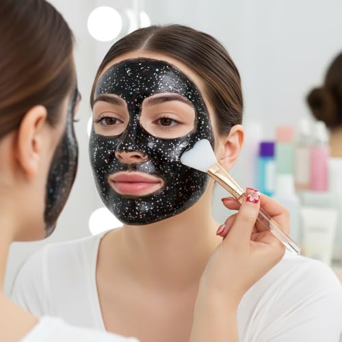 Silicone Face Mask Brush 4-Piece Set for Skincare Mud and Clay Application