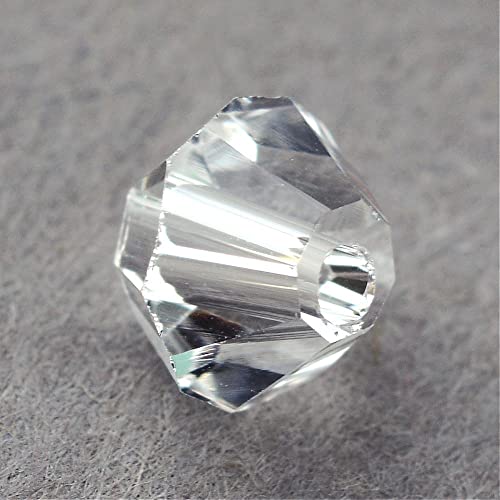 Perlin Preciosa 4mm Crystal Glass Bicone Beads 40 Pcs - Crystal Clear