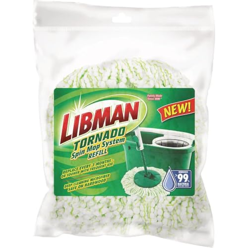 Libman Tornado Spin Mop Microfiber Refill Head - 1 Pack