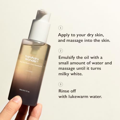Haruharu Black Rice Moisture Cleansing Oil 1.0 fl oz - Vegan Makeup Remover