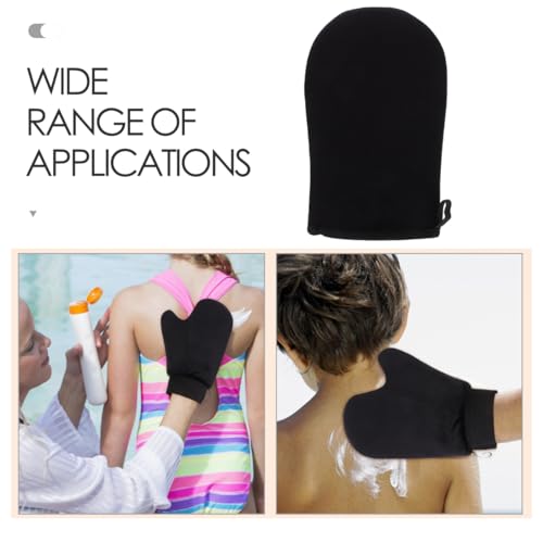 FRCOLOR Self Tanning Mitt - Flocked Tan Applicator Glove for Body Lotion