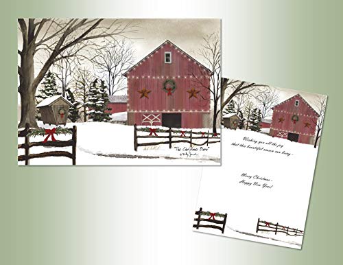 Christmas Stationery Paper Set with Full Color Inside Design - Vibrant Holiday Cards