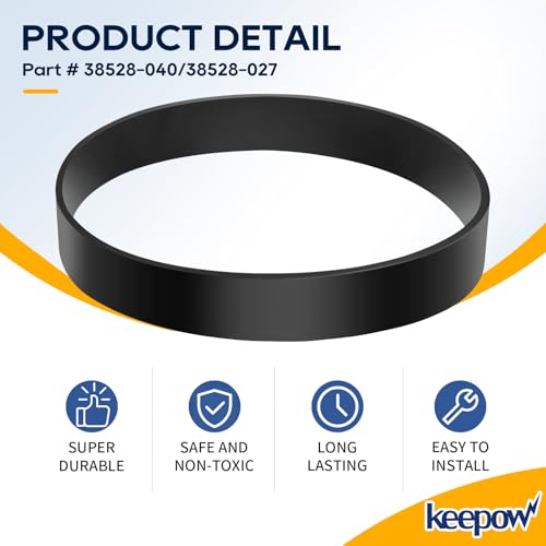 KEEPOW Vacuum Belt for Hoover Elite, Encore & Futura - 2 Pack Replacement