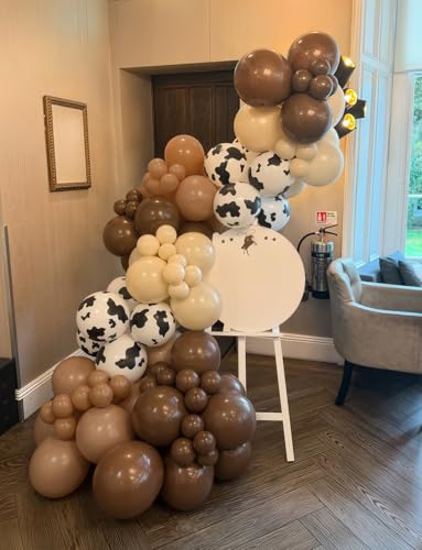 Western Cow Print Balloon Arch Kit - Cowboy Party Decorations