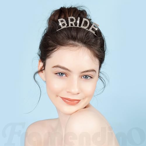 Framendino Bridal Rhinestone Tiara Crown - Elegant Wedding Headband