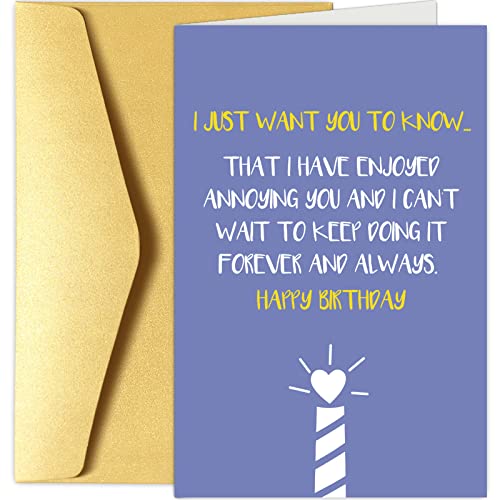 Funny Birthday Card for Husband, Wife, Boyfriend, Girlfriend