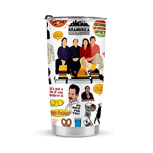 Vintage Movie Tumbler 20oz Stainless Steel Gift for Fans - Seinfe Variation