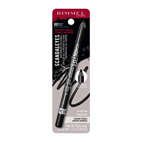 Rimmel Scandaleyes Waterproof Gel Eyeliner Pencil - 001 Black 0.04oz