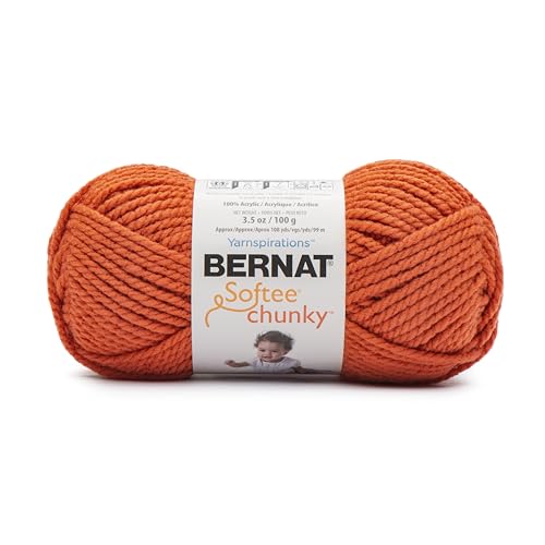 Bernat Softee Chunky Yarn - 3.5 Oz Super Bulky Pumpkin