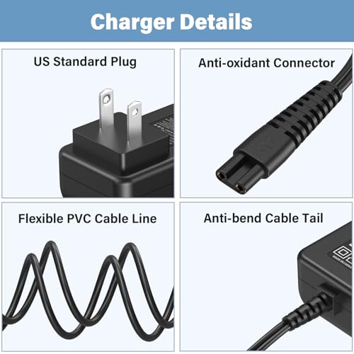 9V Electric Spin Scrubber Charger for Homitt HM115C HM204C HM115C