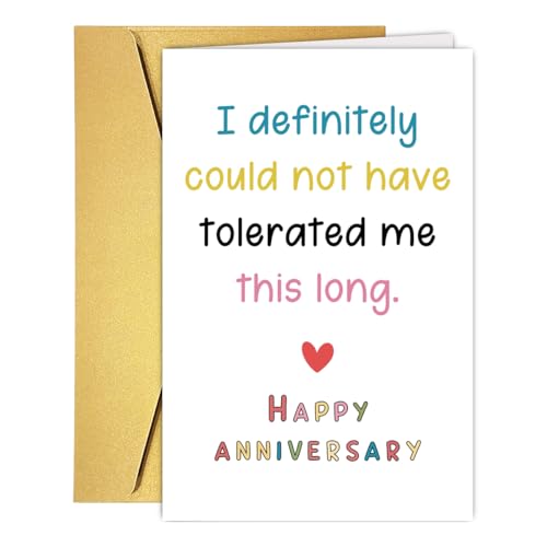 Funny Anniversary Card for Husband & Boyfriend - Cheeky Love Note