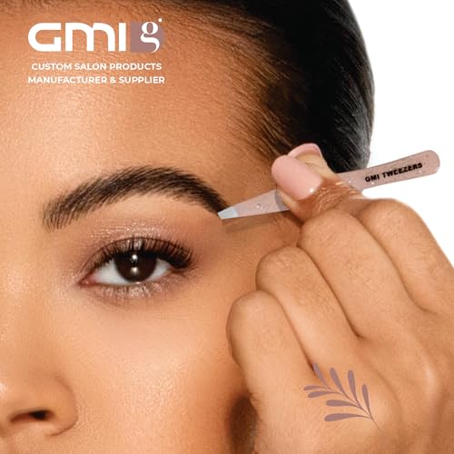 GMI Professional Stainless Steel Eyebrow Tweezers - Nude