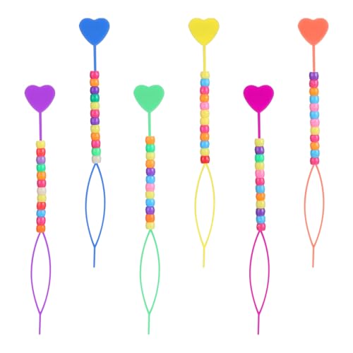 Larrel 6PCS Quick Hair Beader Tool Set for Braids & Ponytails
