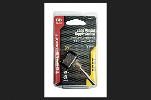 Gardner Bender GSW-111 Long Bat Handle Toggle Switch, SPST ON-OFF, 20A/125V