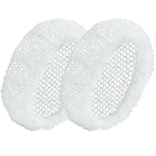 RamPula African Net Face Scrubber & Exfoliating Sponge, 2 Pcs White