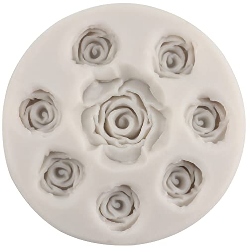 MINFEIDMS Style L Rose Silicone Candy & Fondant Mold - Mini Flower Design