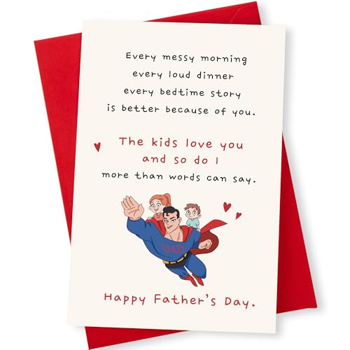 Funny Father's Day Card for Husband or Boyfriend - Heartfelt Messages