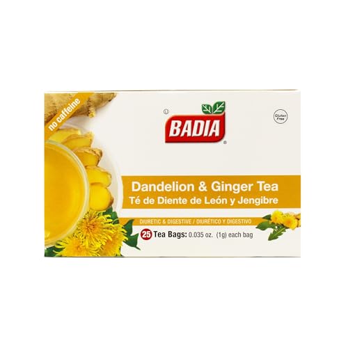 Badia Dandelion & Ginger Tea – Herbal Detox for Digestion