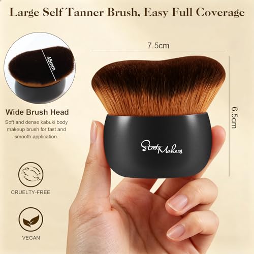 START MAKERS Large Self Tanner Brush - Kabuki Body & Face Applicator