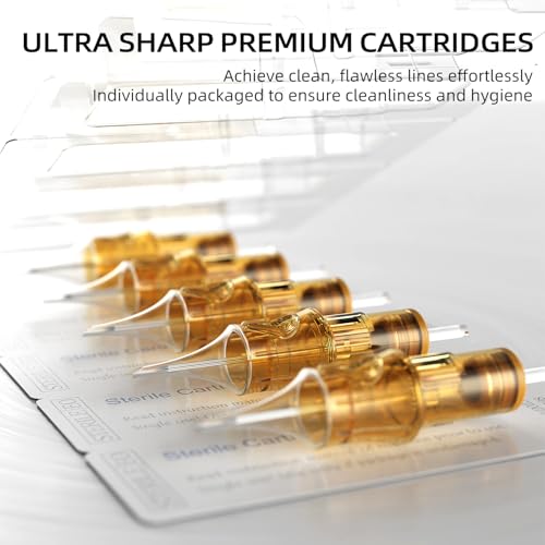Ackbun 1209RL Round Liner Tattoo Needles Cartridges 20 Pcs